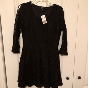 Pretty black lace dress